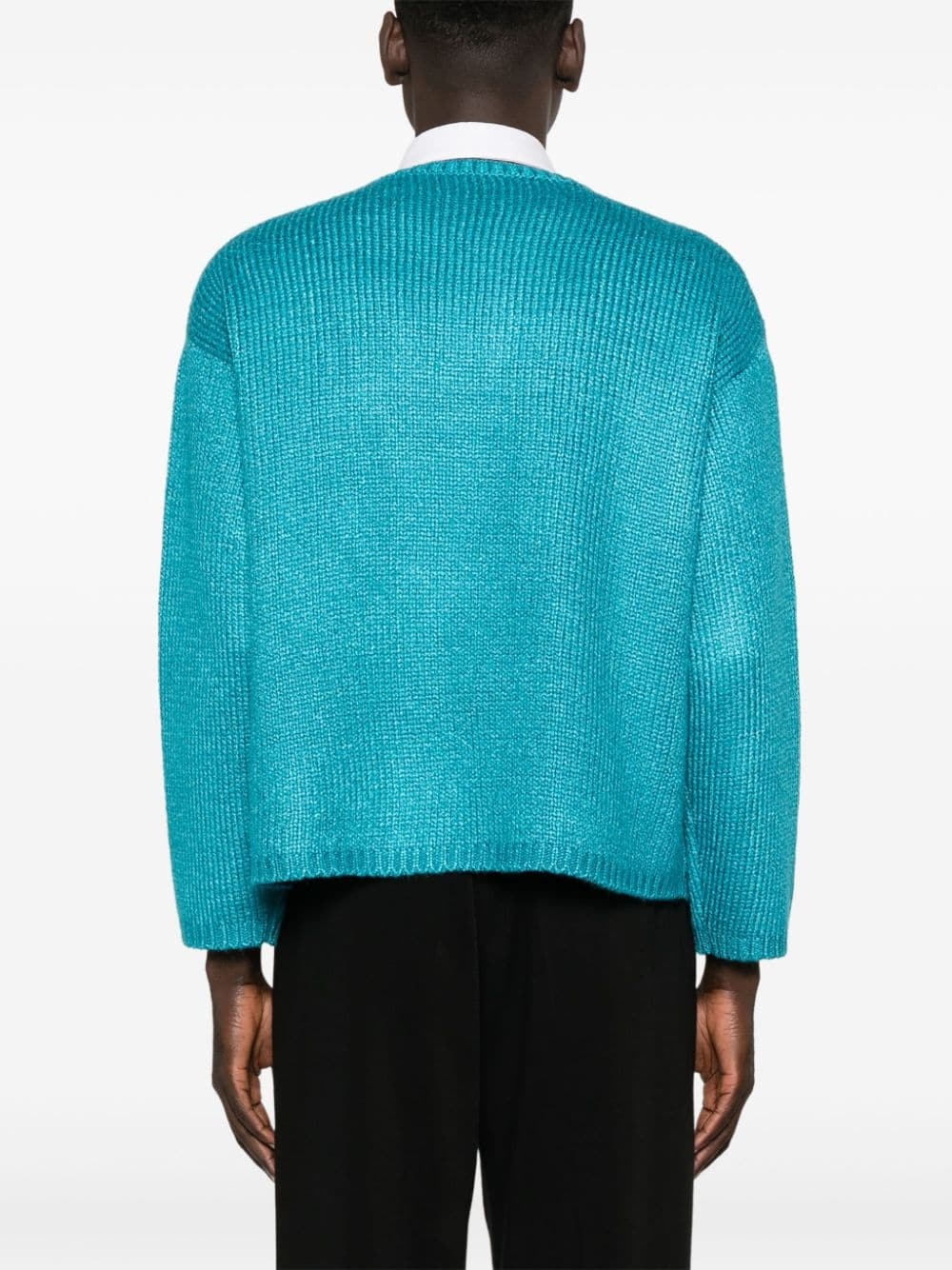 high-shine finish sweater - 4