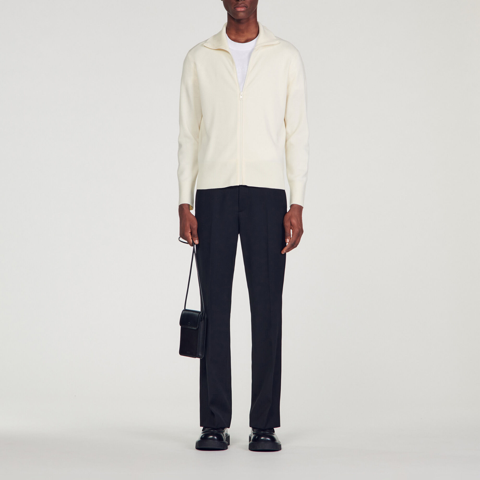 ZIP-UP WOOL CARDIGAN - 2