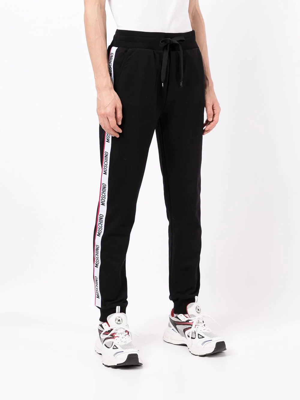 logo-tape track pants - 3