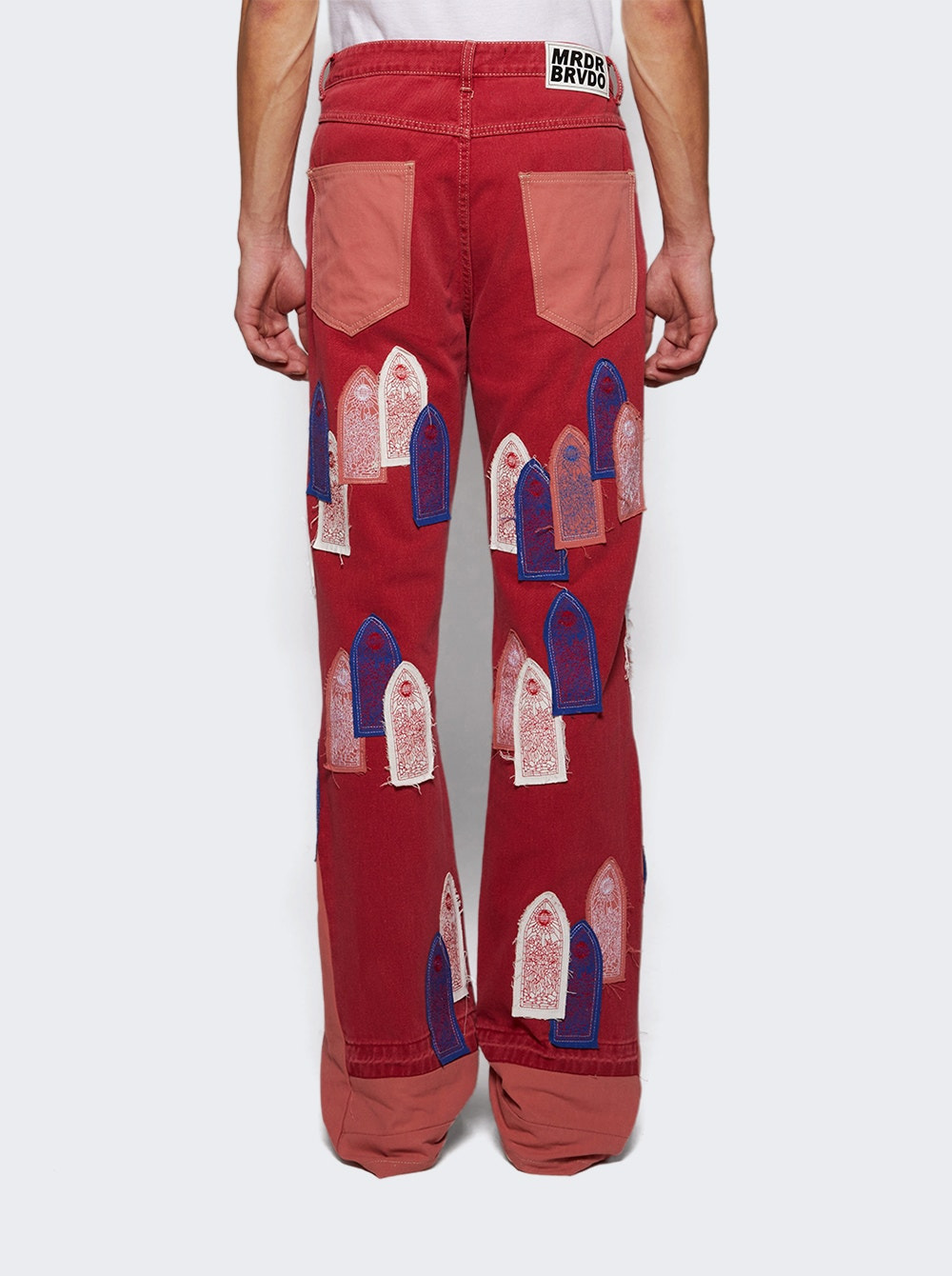 Patched Arch Carpenter Pant Crimson - 4