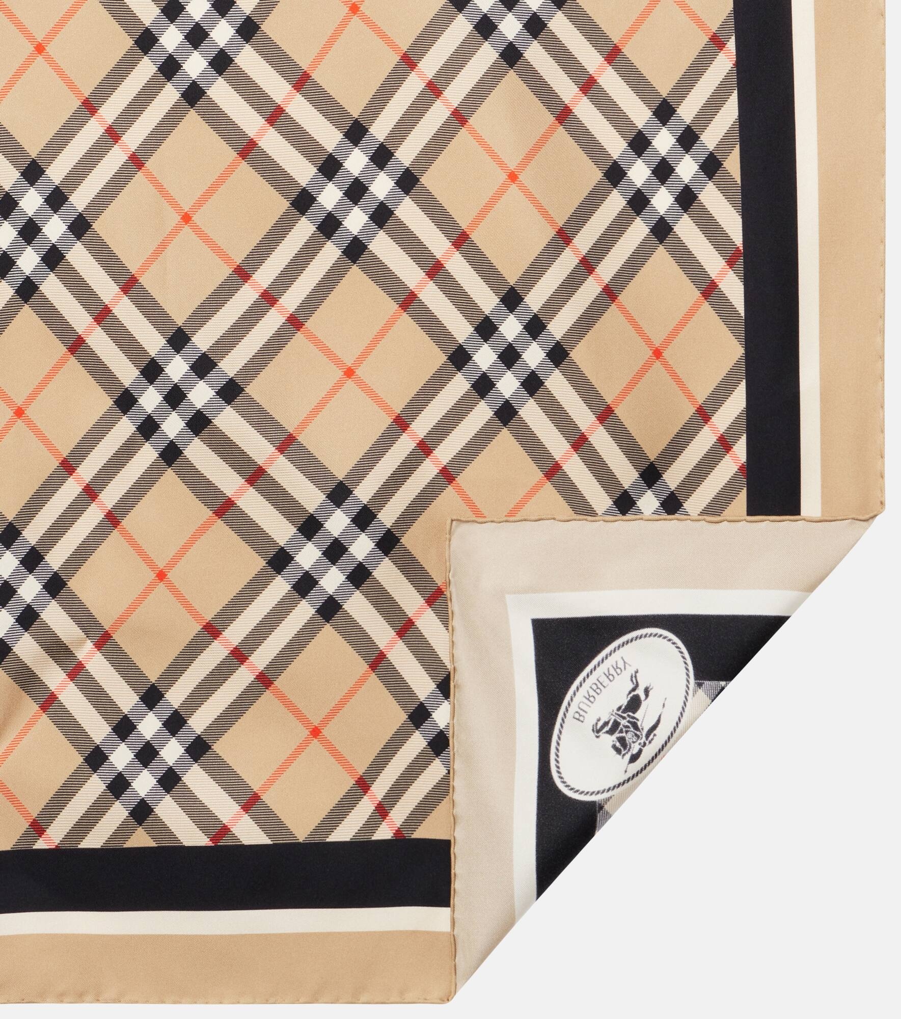 Burberry Check silk twill scarf - 5