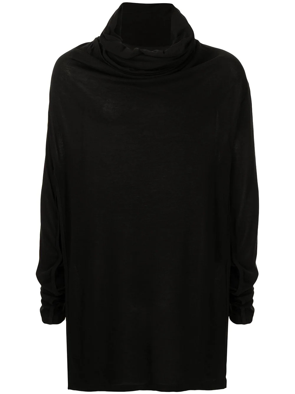 cowl-neck long-sleeved T-shirt - 1