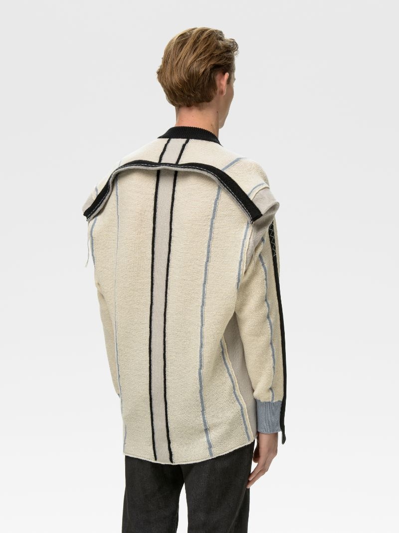 FOLDING KNIT SWEATER - 5