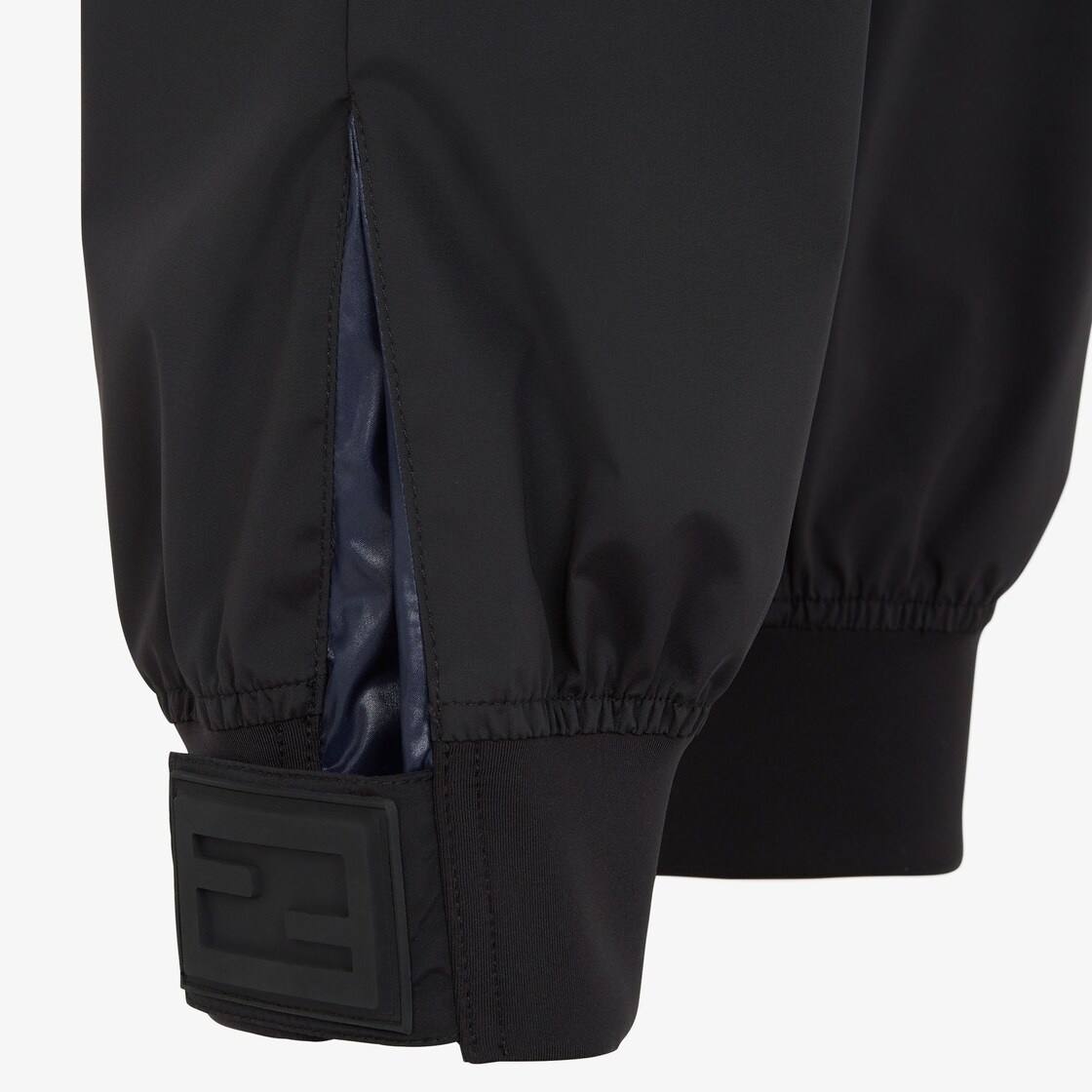 Black tech fabric pants - 3