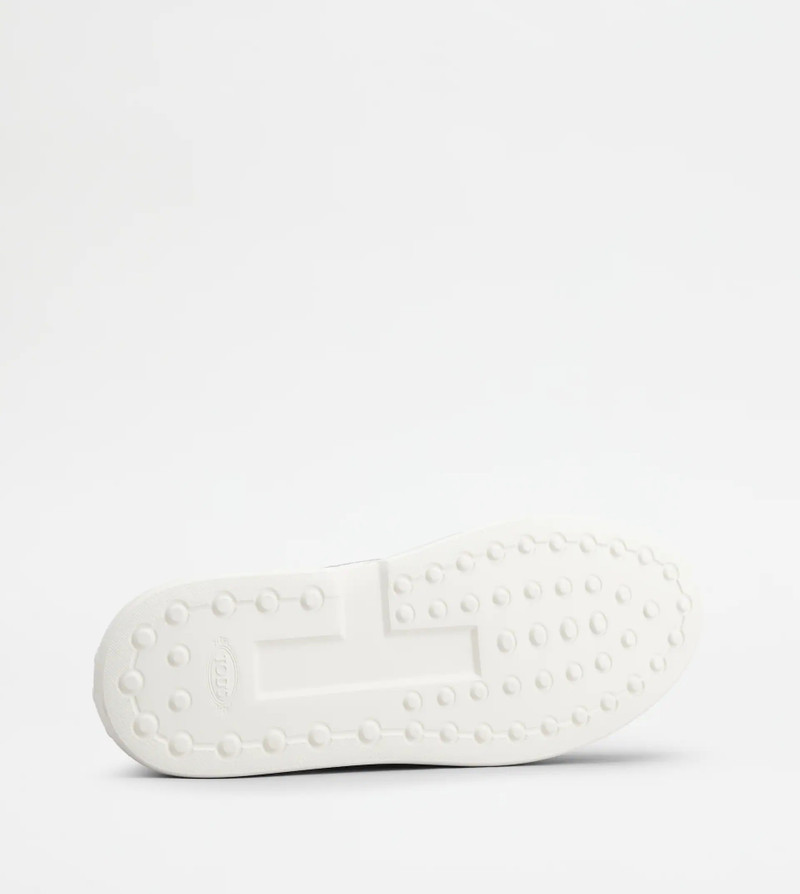 NO_CODE X SLIP-ON SHOES IN TECHNICAL FABRIC AND LEATHER - WHITE 4