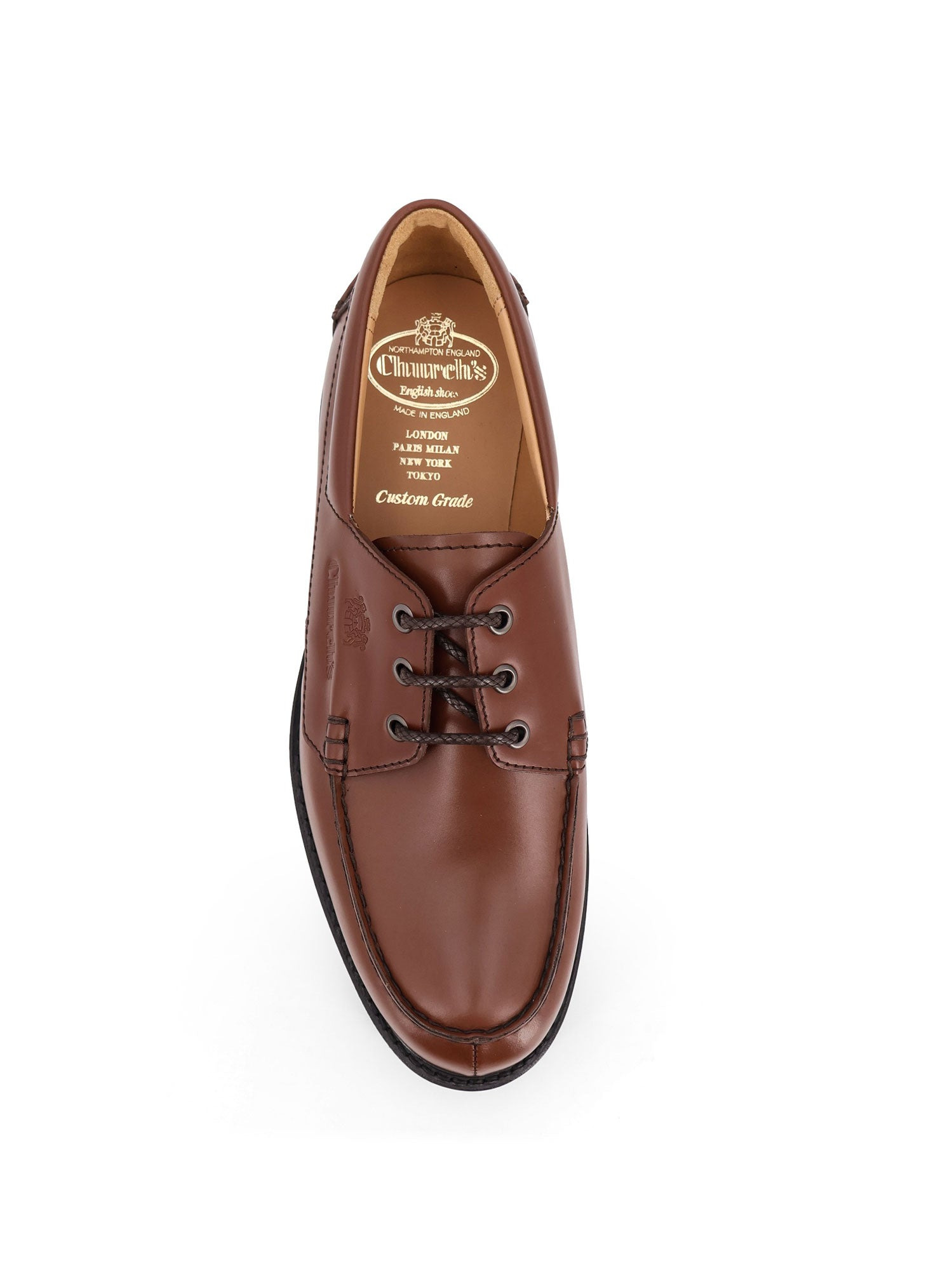 Leather Lace Up Shoes - 5