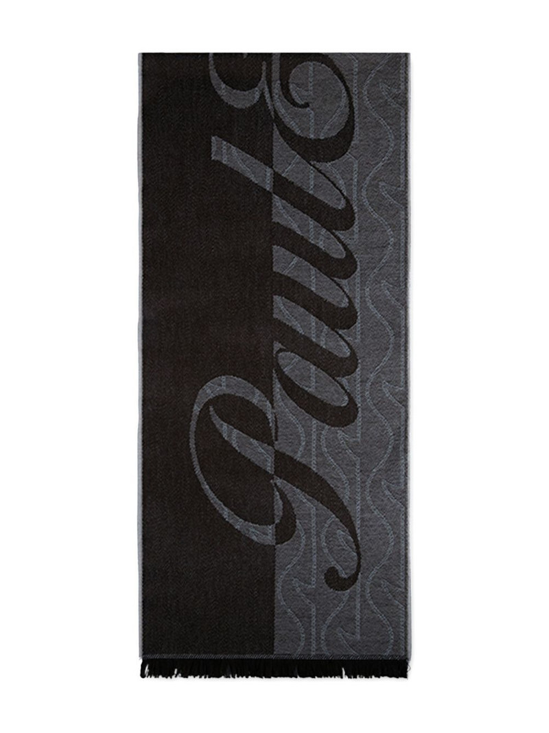 monogram wool scarf 1