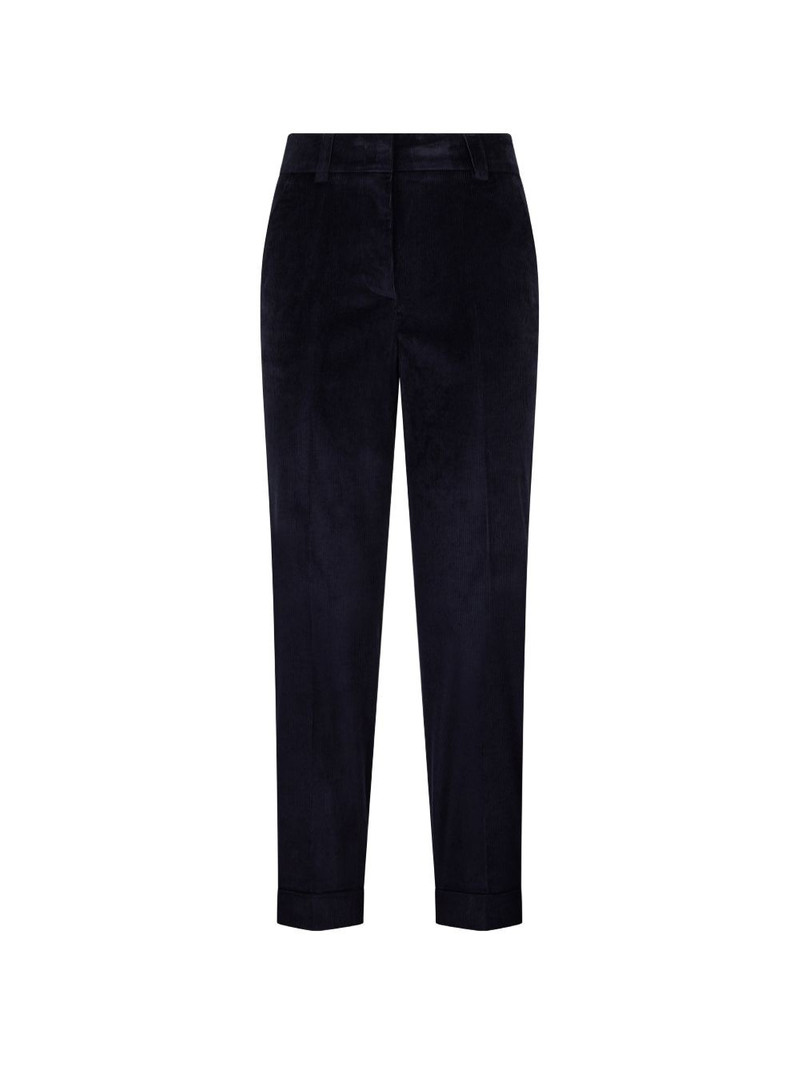 high-waisted ribbed trousers 1