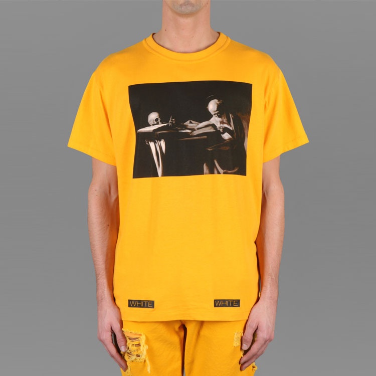 Off-White Unisex SS21 Co Virgil Ablo Ow Tee Yellow AU1001-03-04 - 3