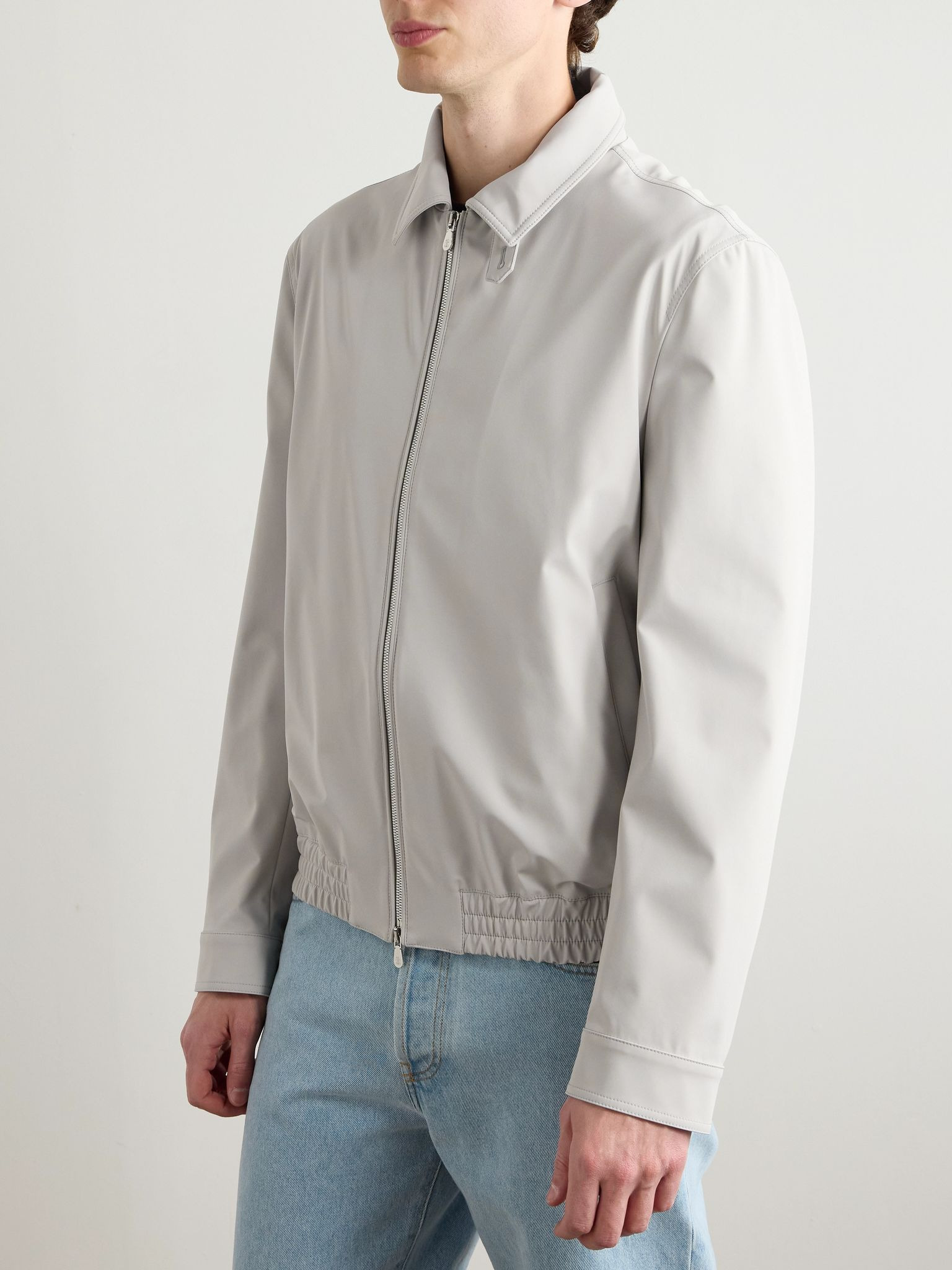 Shell Blouson Jacket Cream - 3