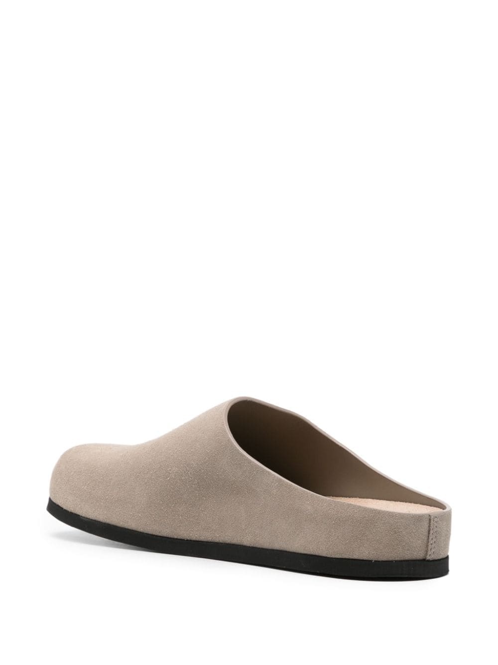 embossed-logo leather slippers - 3