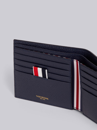 Thom Browne Navy Pebbled Calfskin Tiger Icon Applique Billfold Wallet outlook