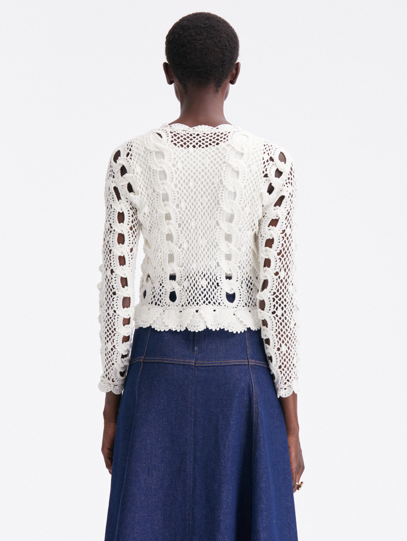 CROCHET CHAIN STITCH CARDIGAN 3