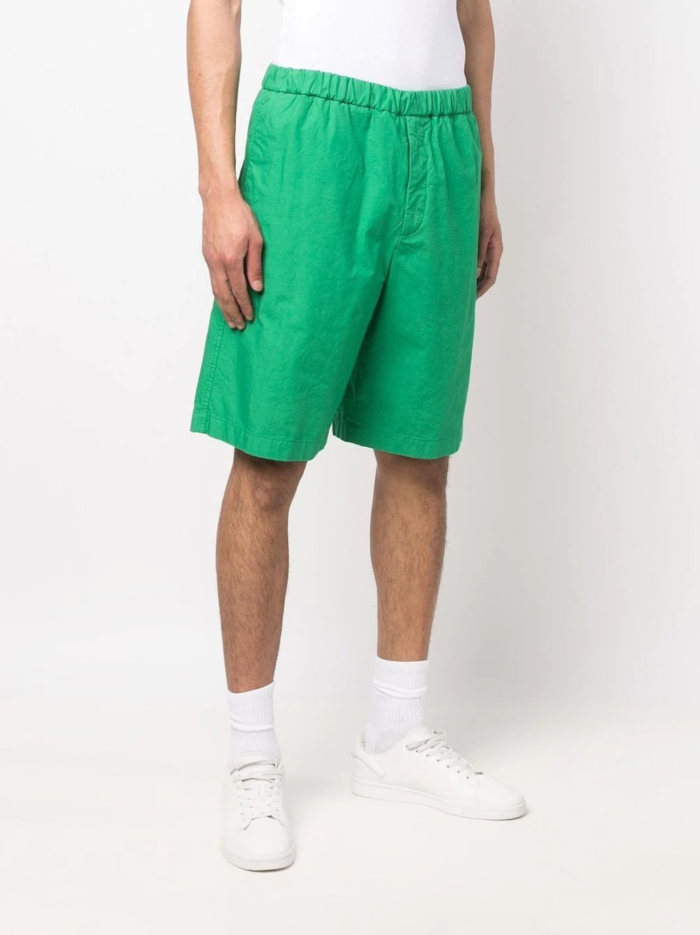 elasticated knee-length shorts - 3