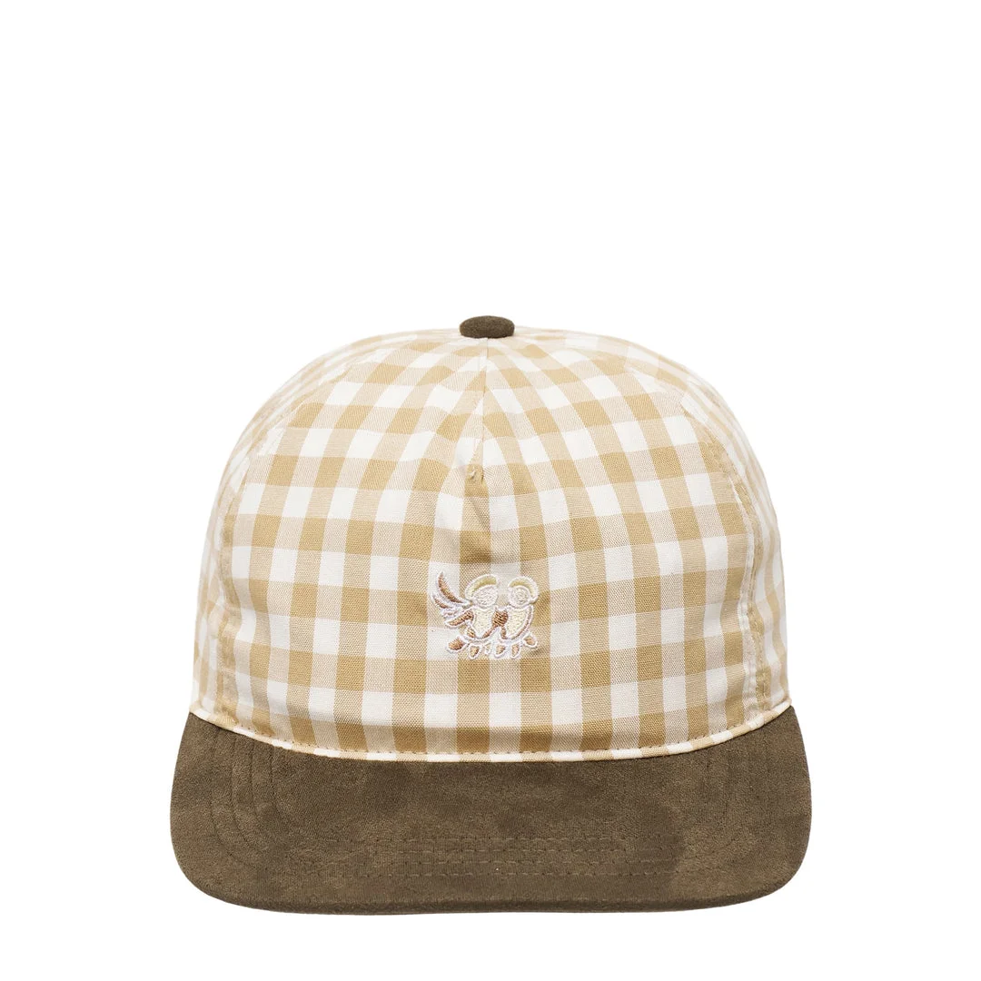 Embroidery Check Cap - 1