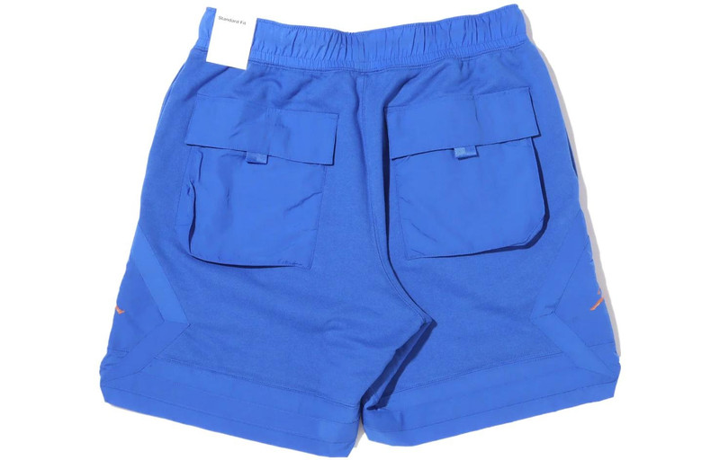 Jordan Men's Air Jordan Multiple Pockets Solid Color Straight Sports Shorts Blue DA7203-480 outlook