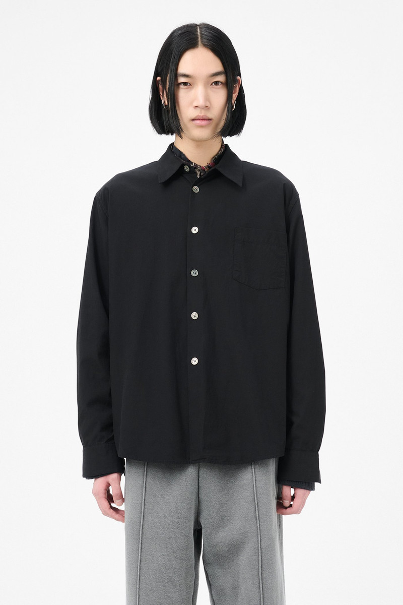 Beyond Shirt Black Casual Liquid Poplin 3