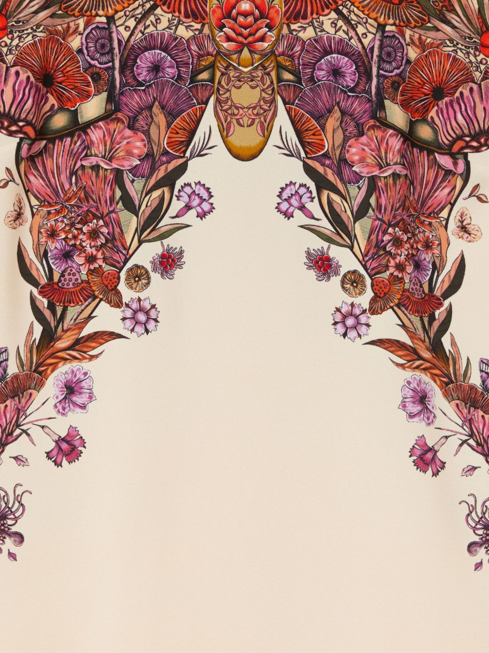 butterfly-print mini day dress - 4