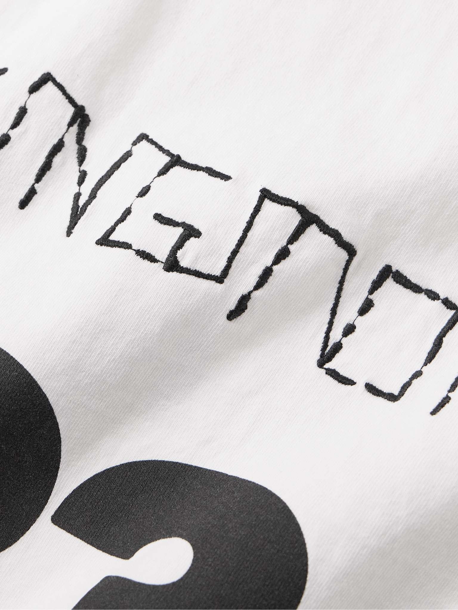 Logo-Print Embroidered Cotton-Jersey T-Shirt - 5