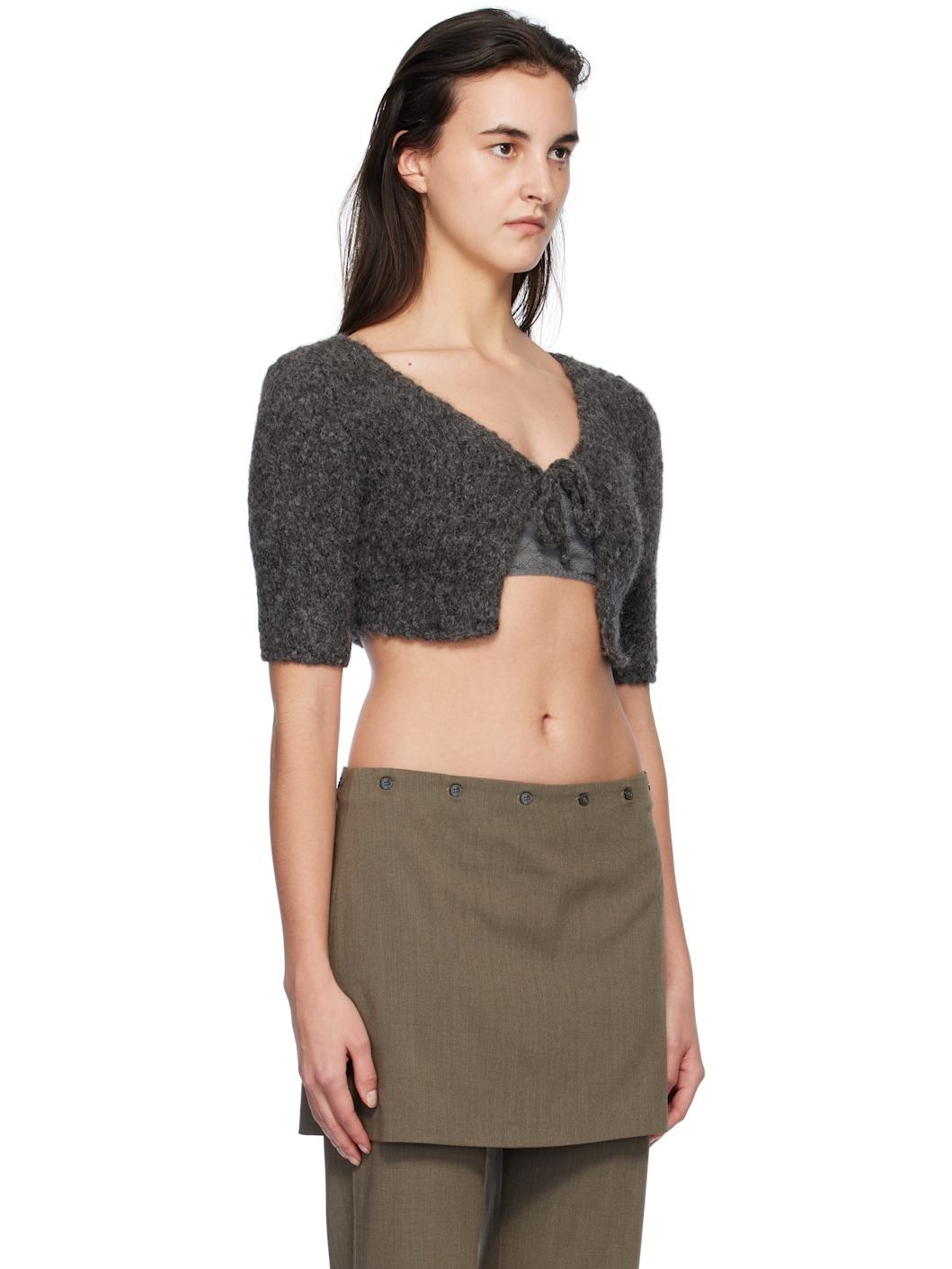 Gray Ancla Cardigan - 2
