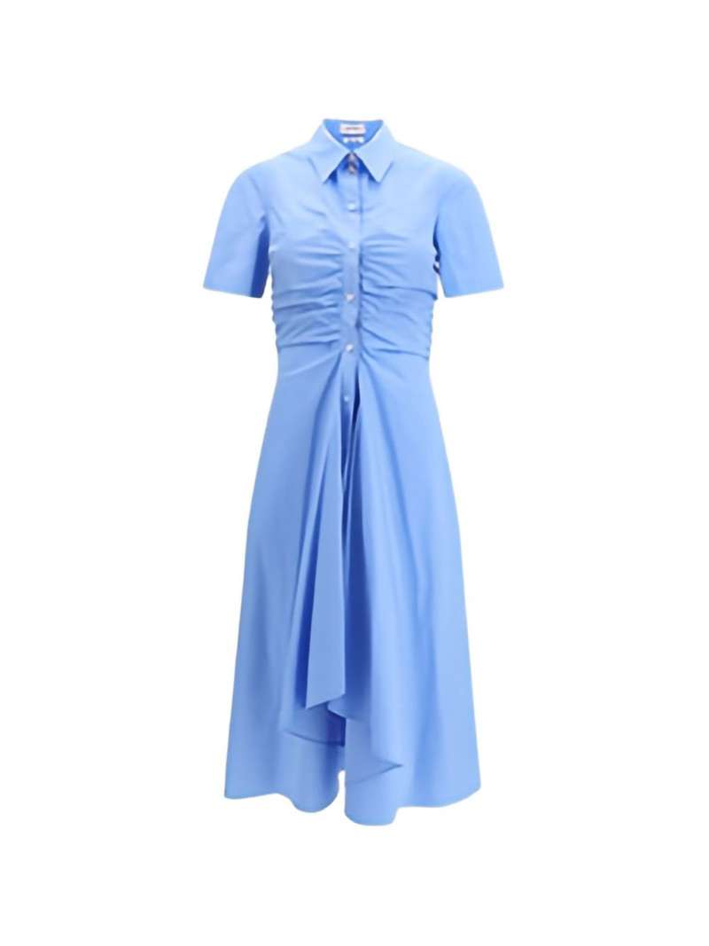shirred shirt dress 1