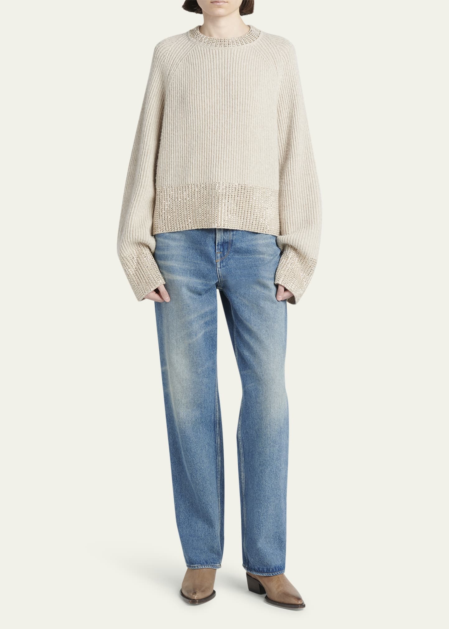 Journey Embroidered Crewneck Sweater - 2