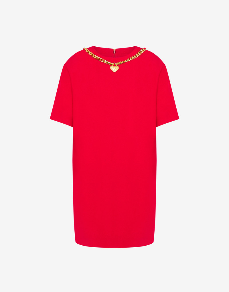 CHAIN & HEART ENVERS SATIN DRESS 1