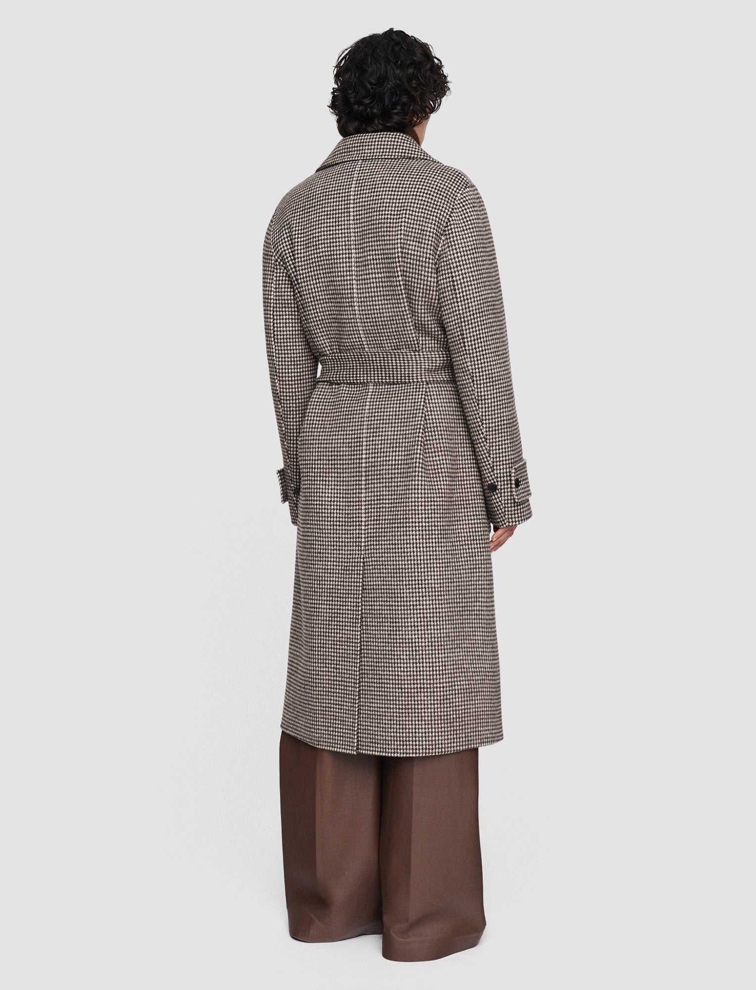 Double Face Cashmere Dogtooth Arline Coat - 4