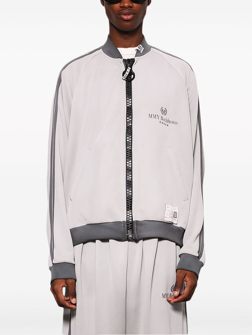 Wide Back zip-up track jacket - 3