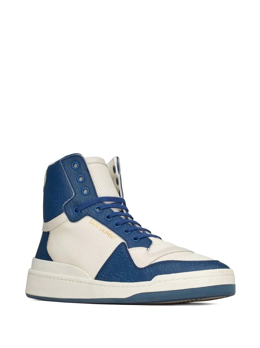 colour-block high-top sneakers - 2