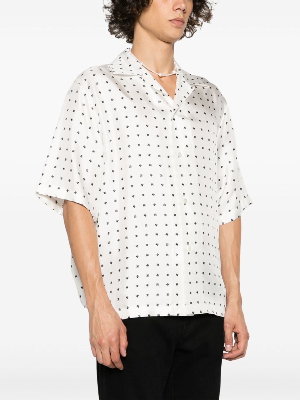 polka dot-print silk shirt - 3