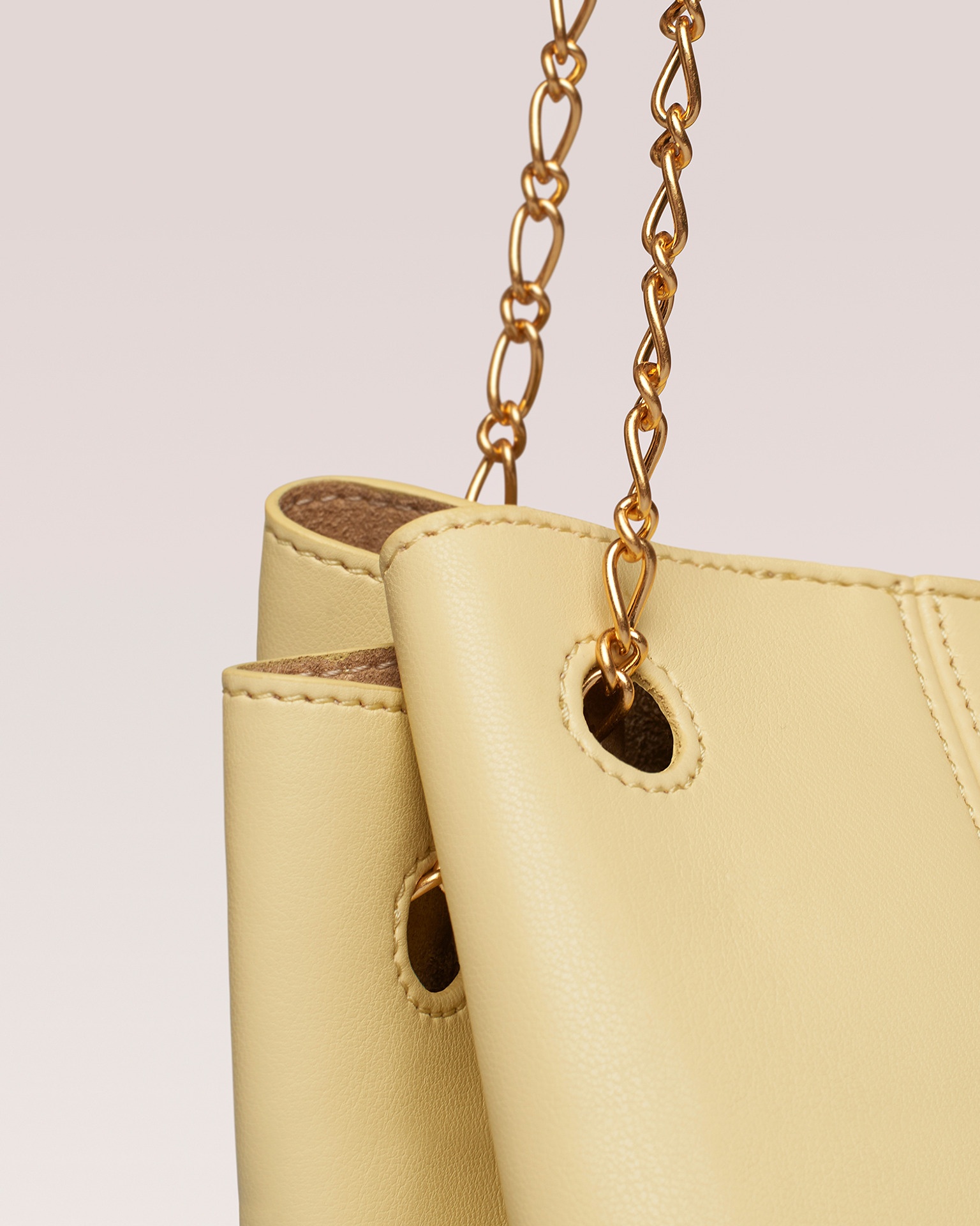 THE GATHER BUCKET MICRO - Evening clutch micro - Vanilla - 3