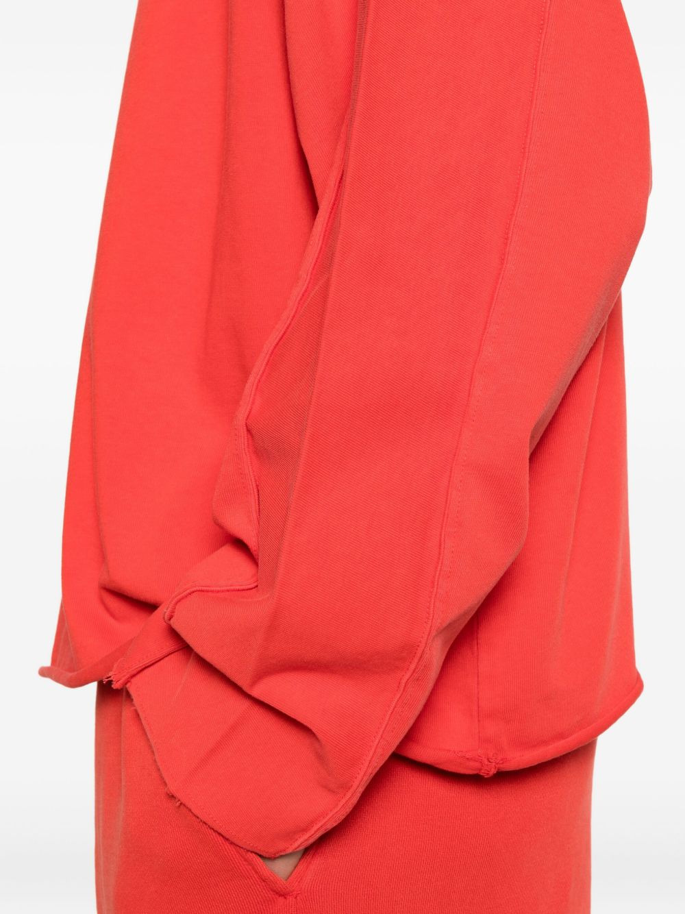 raw-edge cotton T-shirt - 5