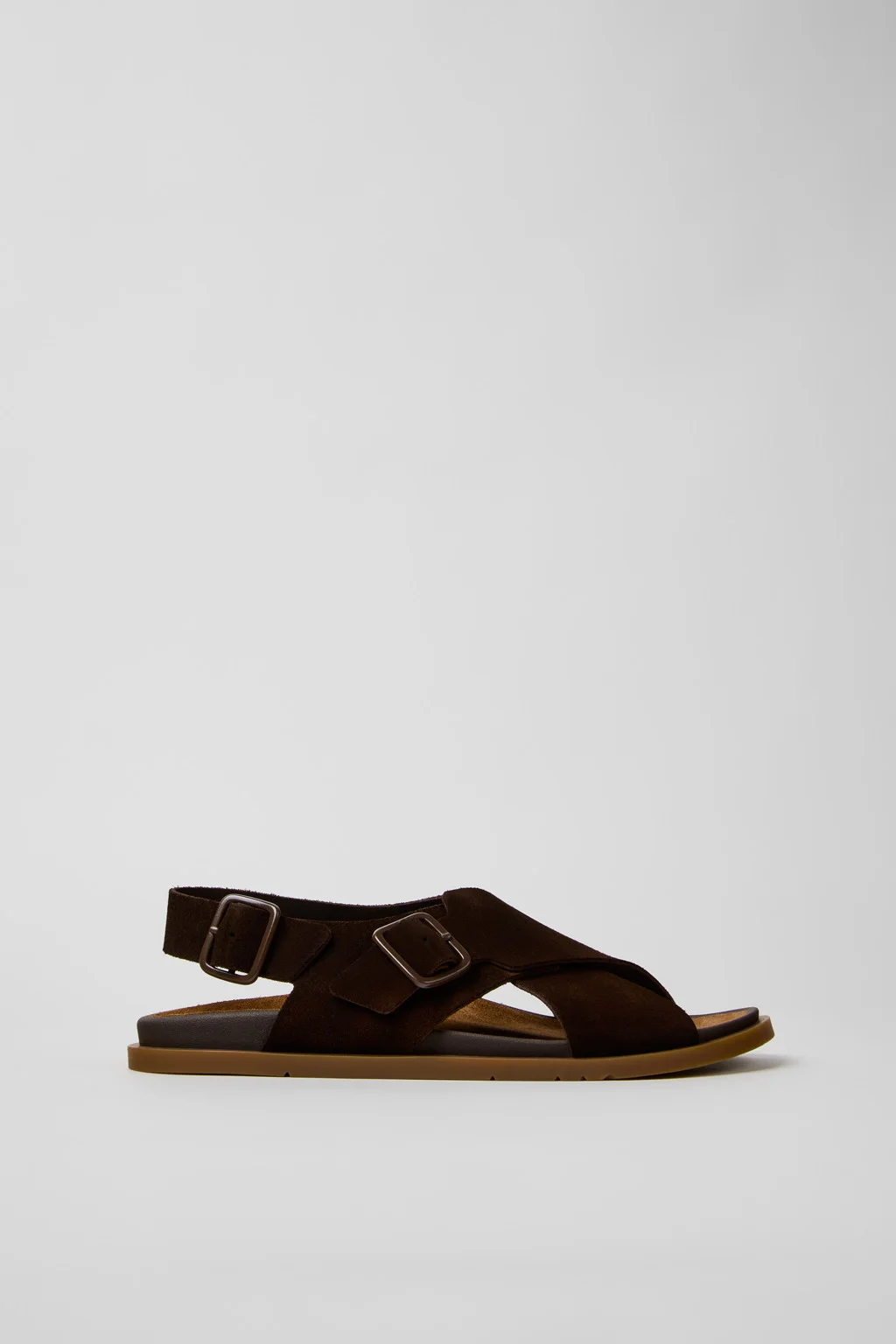 Brown Suede Sandals for Men. - 1