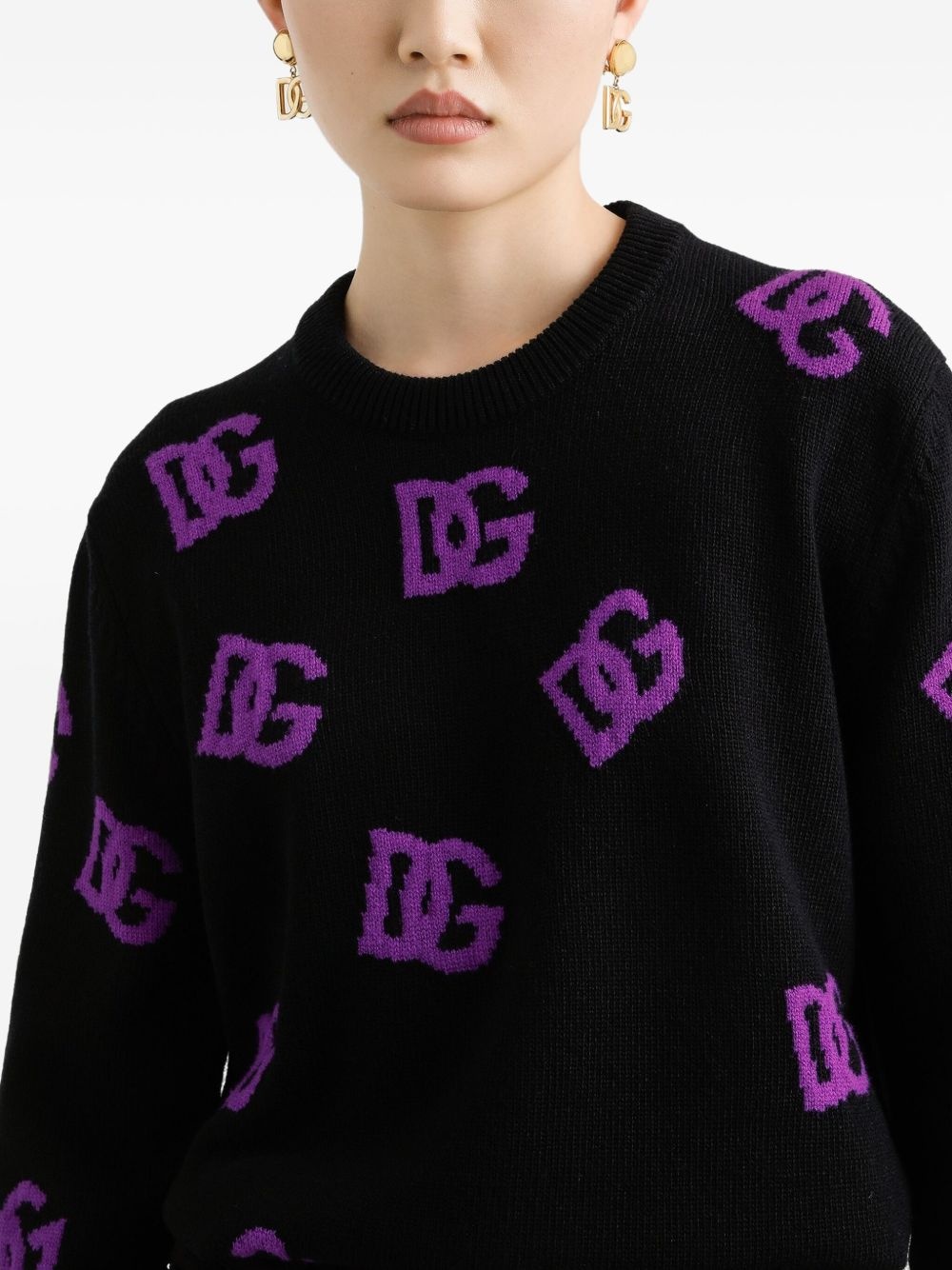 wool DG-logo sweater - 5