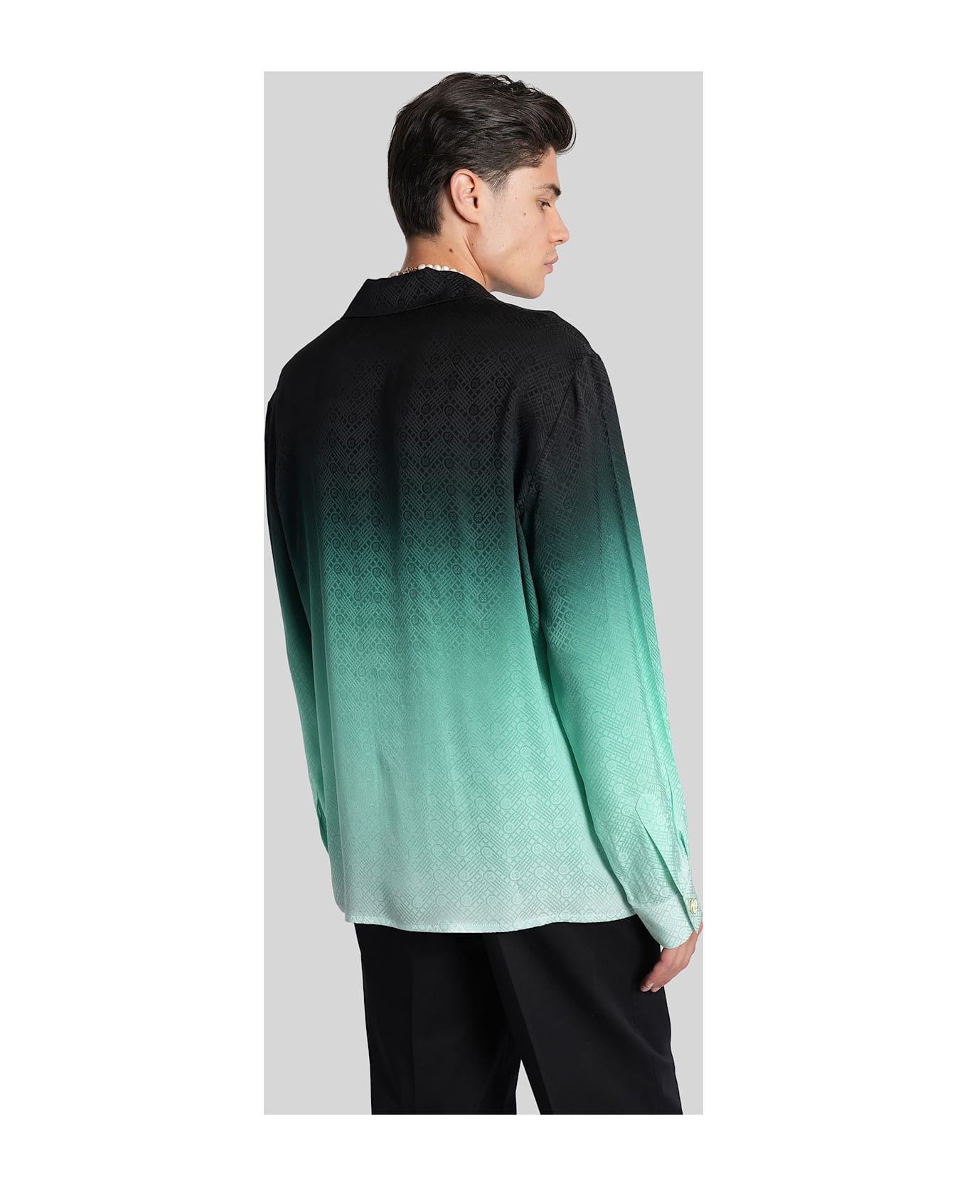 Shirt In Black Silk - 3