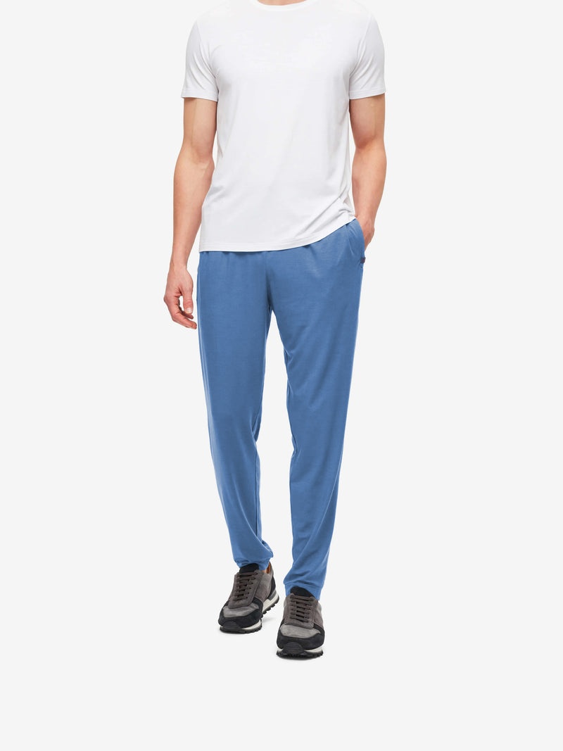 Men's Track Pants Basel Micro Modal Stretch Storm Blue - 2