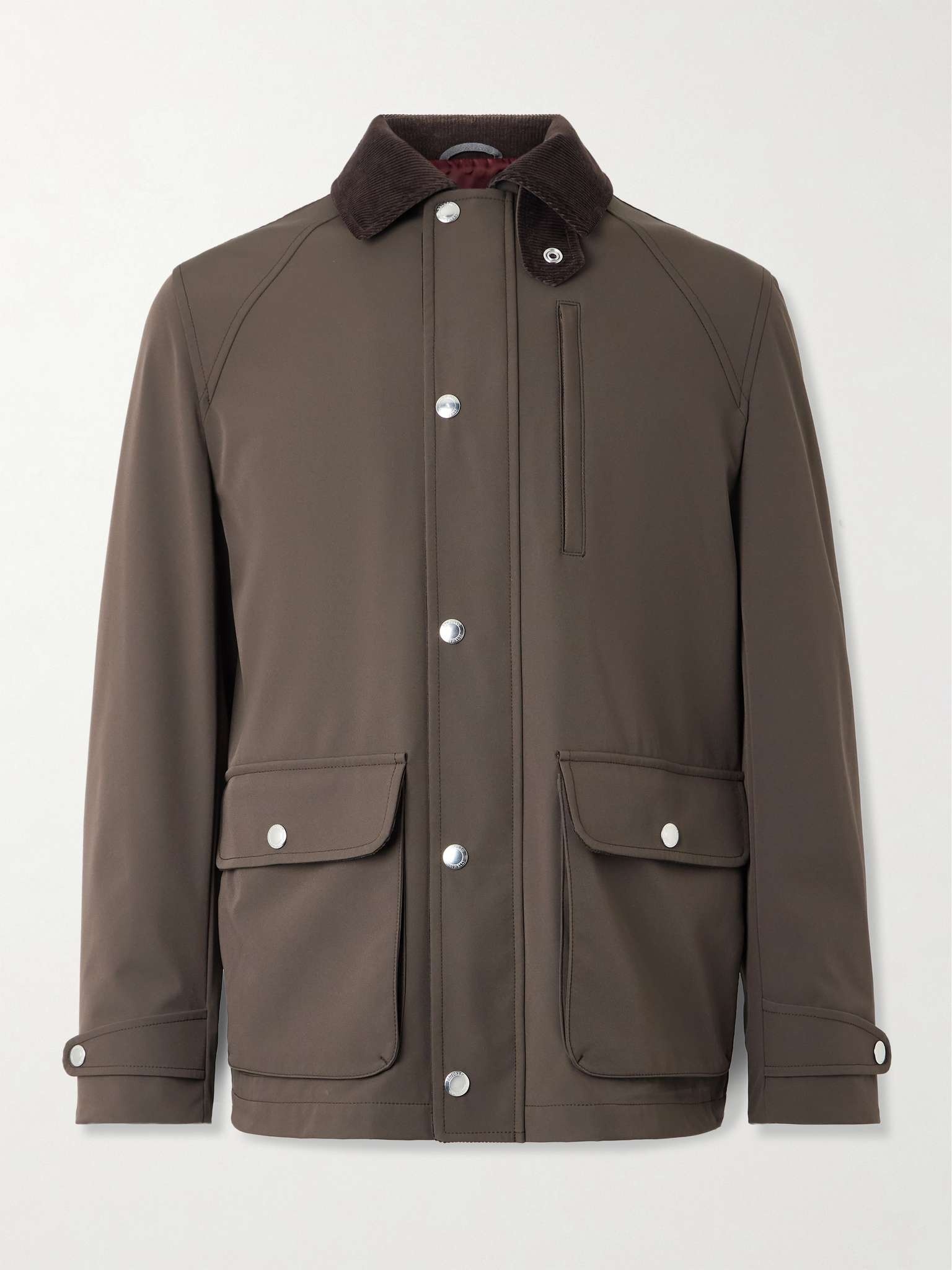 Cotton-Blend Corduroy-Trimmed Shell Field Jacket - 1