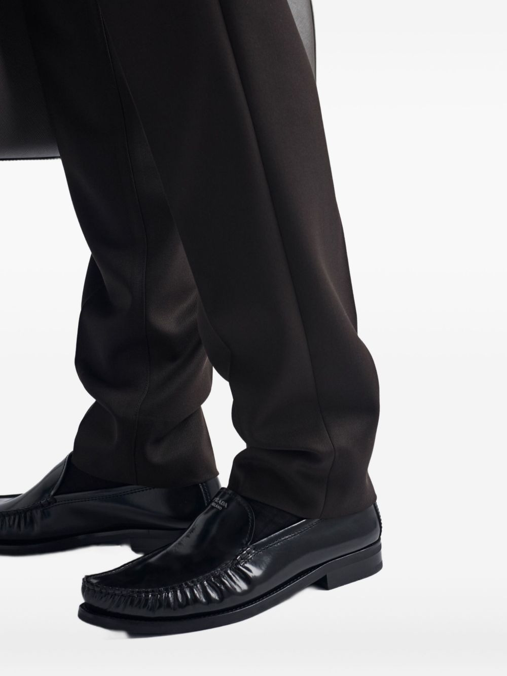 pleated-front wool trousers - 5