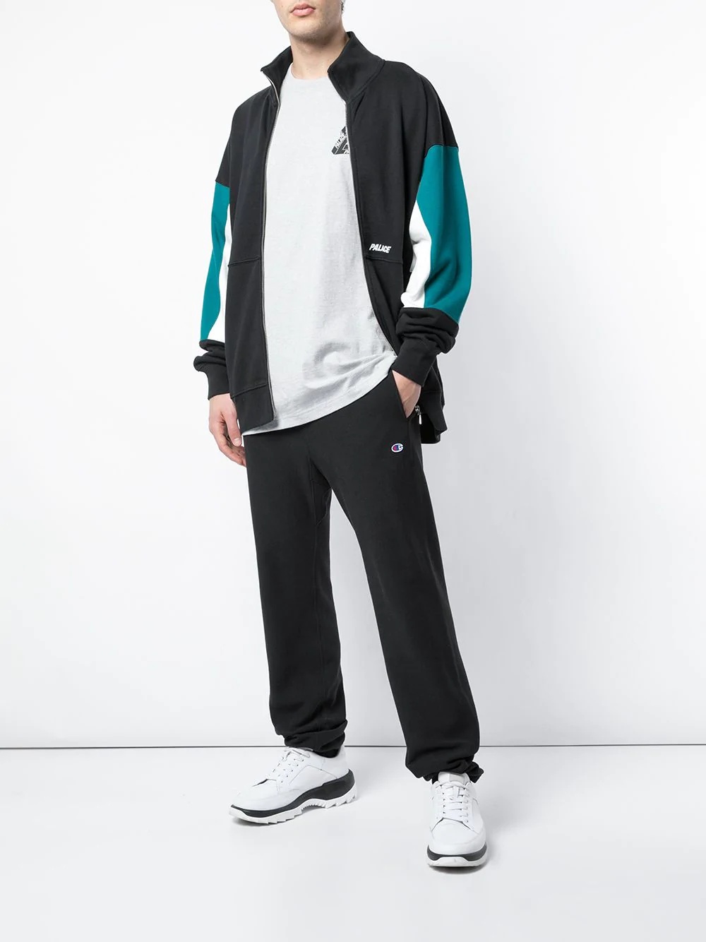 colour-blocked track jacket - 2