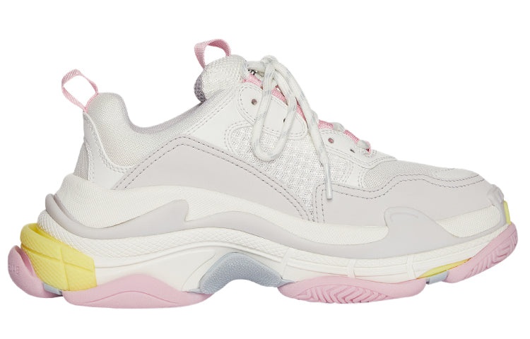 (WMNS) Balenciaga Triple S 'White Yellow' 524039W2FW47541 - 2