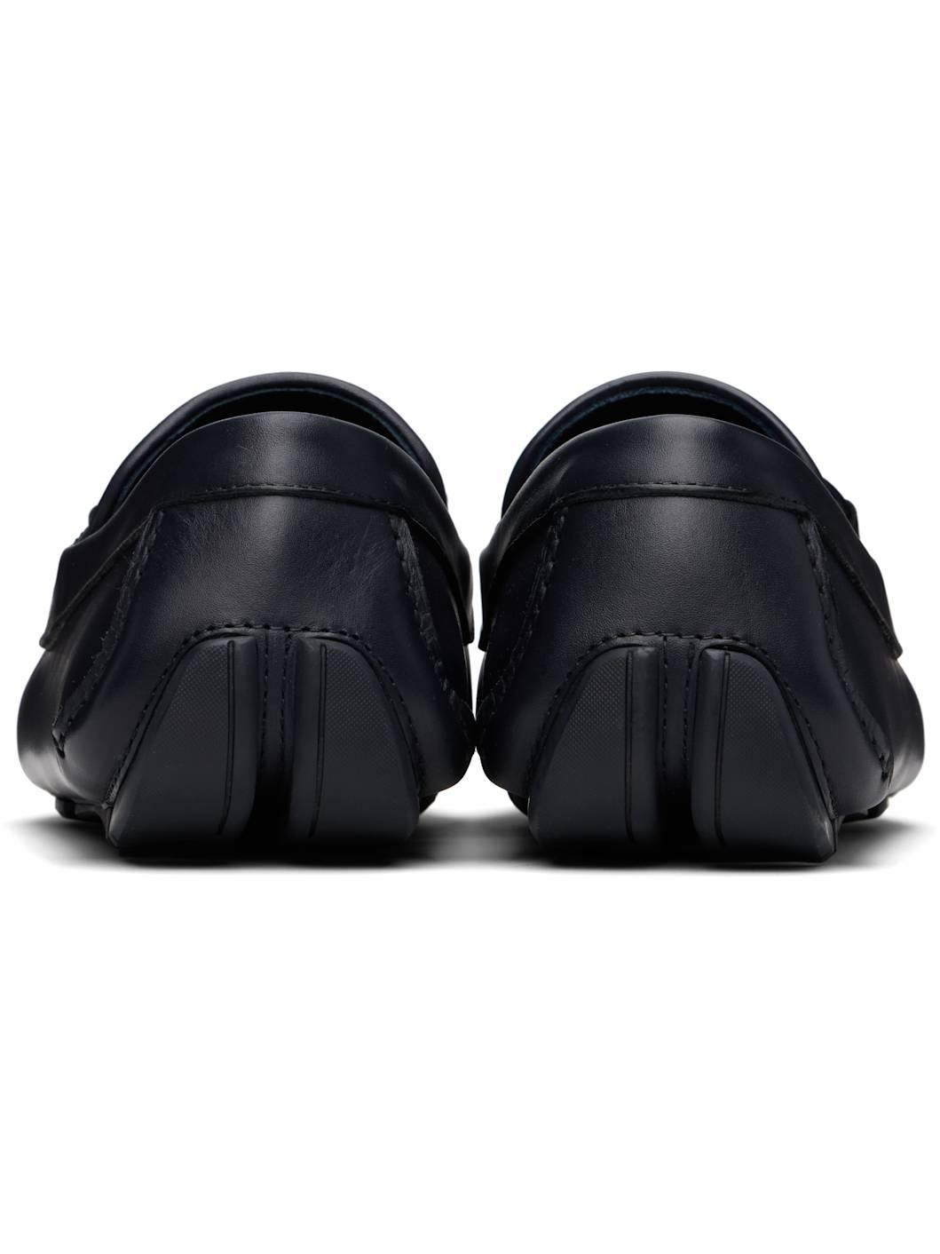 Navy Gancini Ornament Driver Loafers - 2