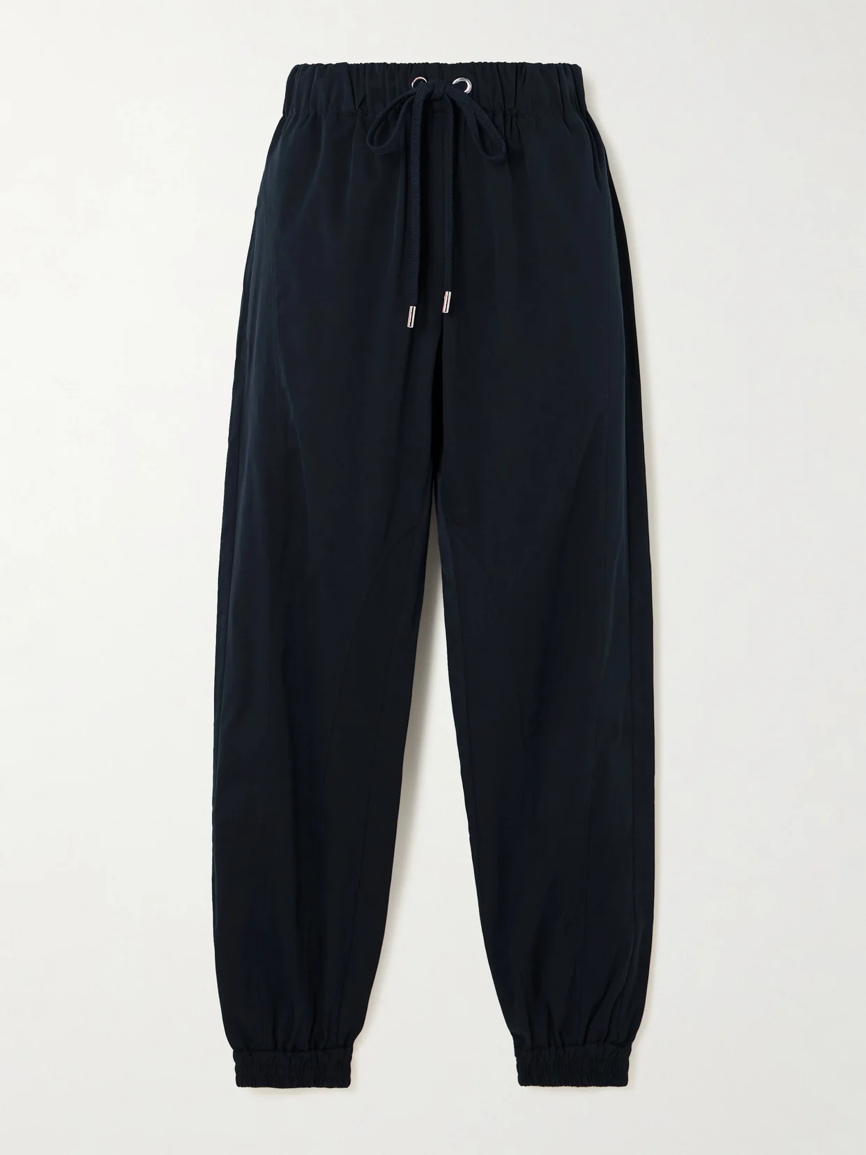 Valentina Cotton And Silk-blend Tapered Track Pants - 1