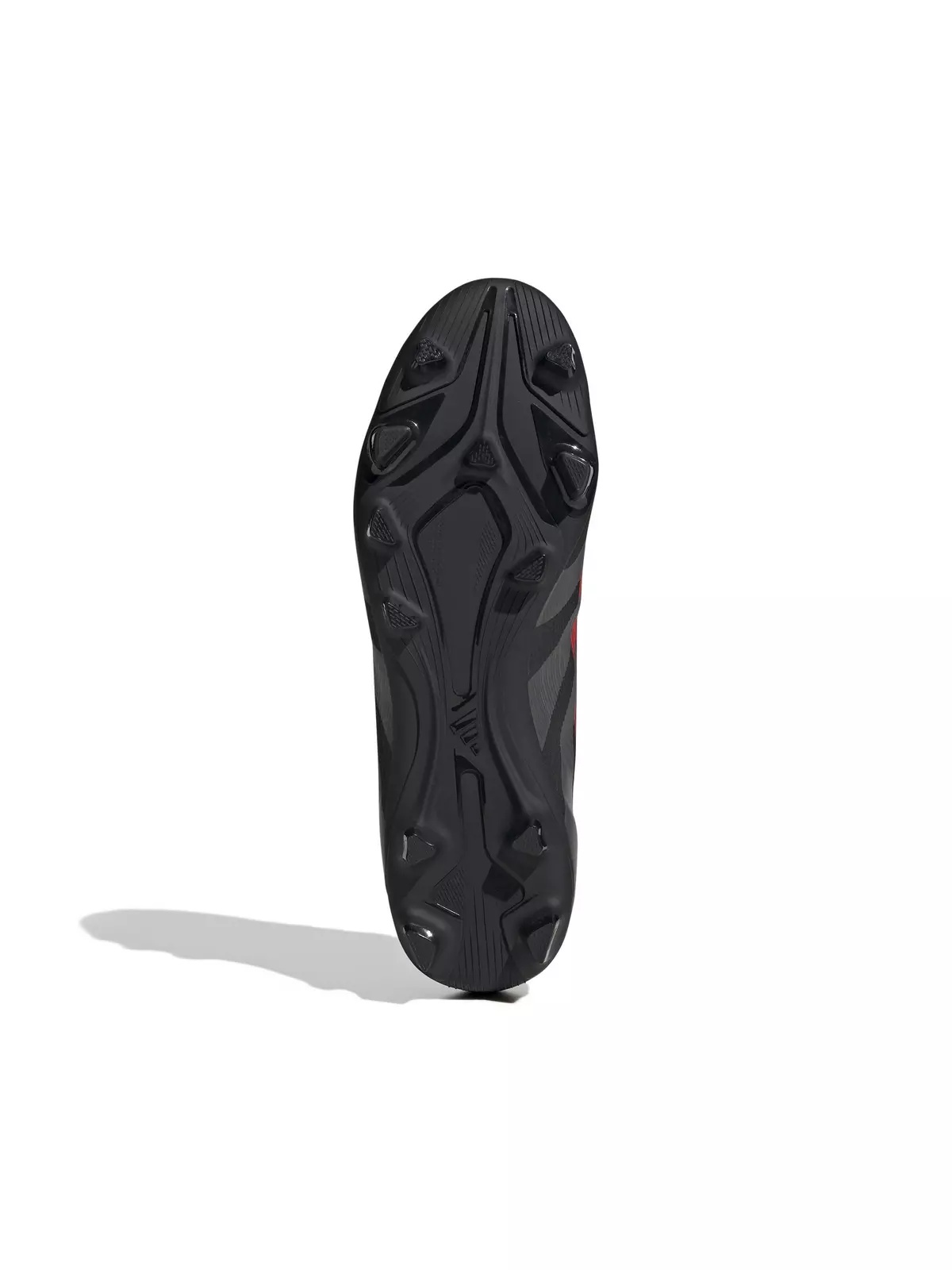 Predator Club MG "Core Black/Grey Four/Lucid Red" Unisex Soccer Cleat - 6