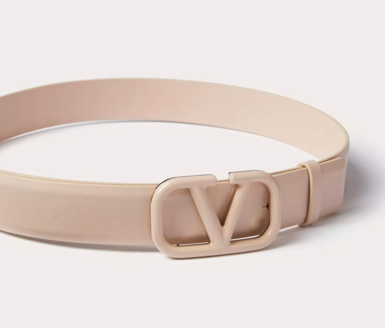 Valentino Vlogo Signature Belt In Shiny Calfskin 30mm - 3