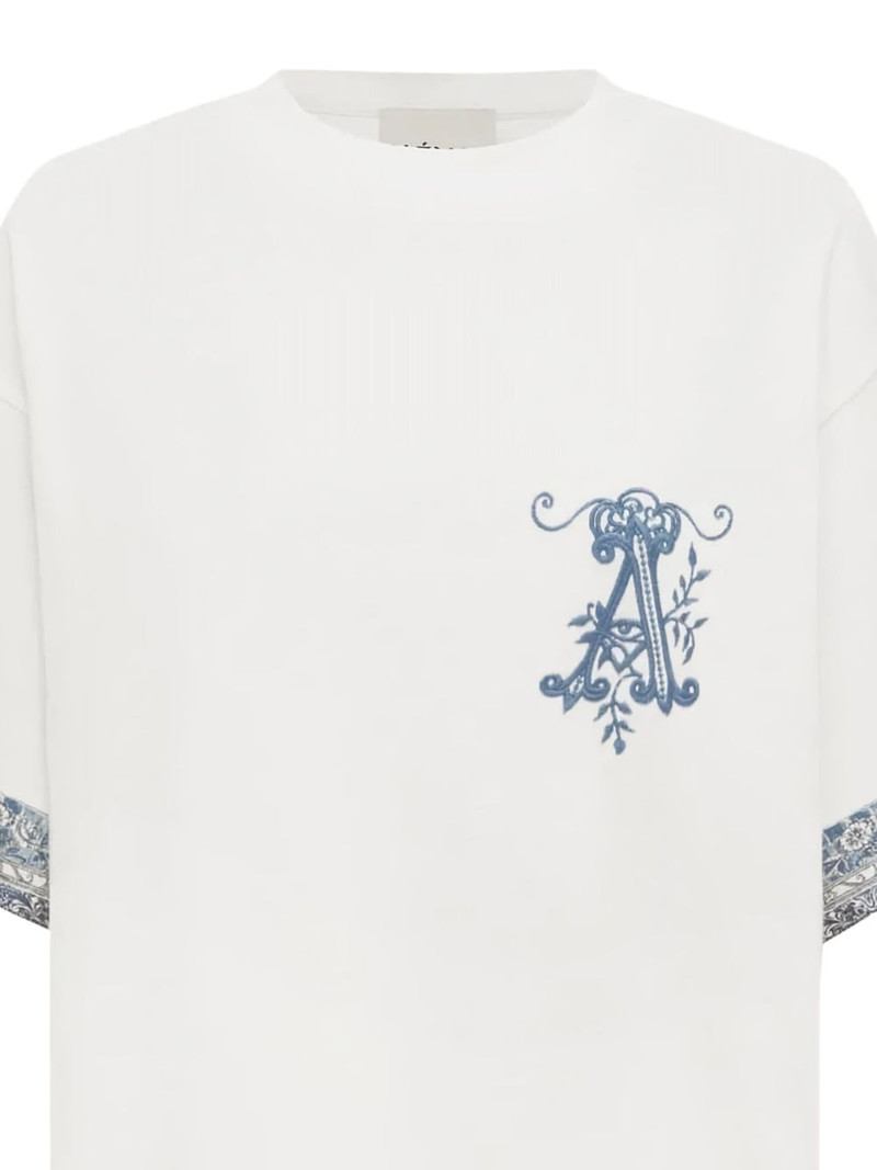 ALÉMAIS embroidered-cuff t-shirt outlook