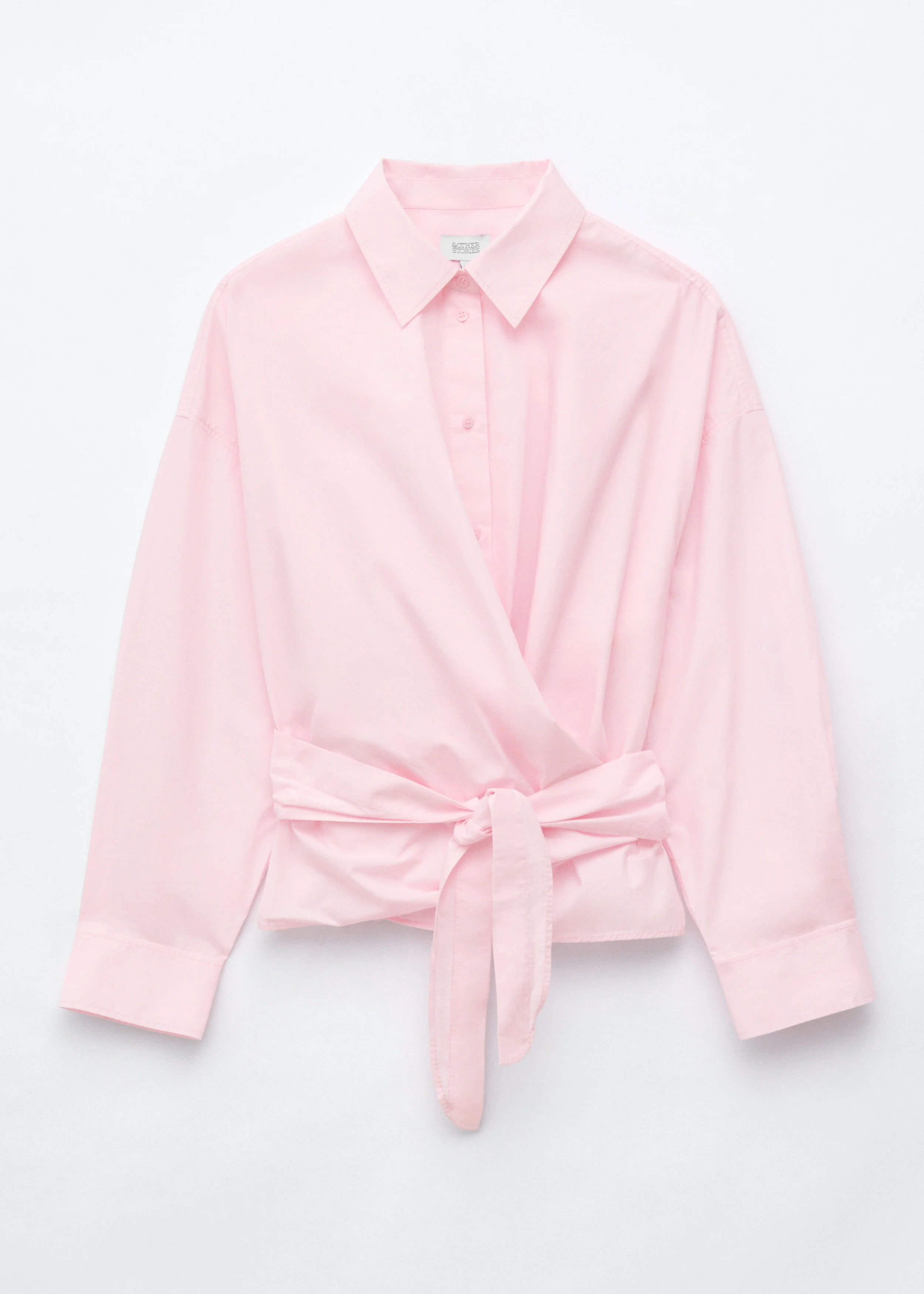 Tie-Waist Cotton Shirt - 1