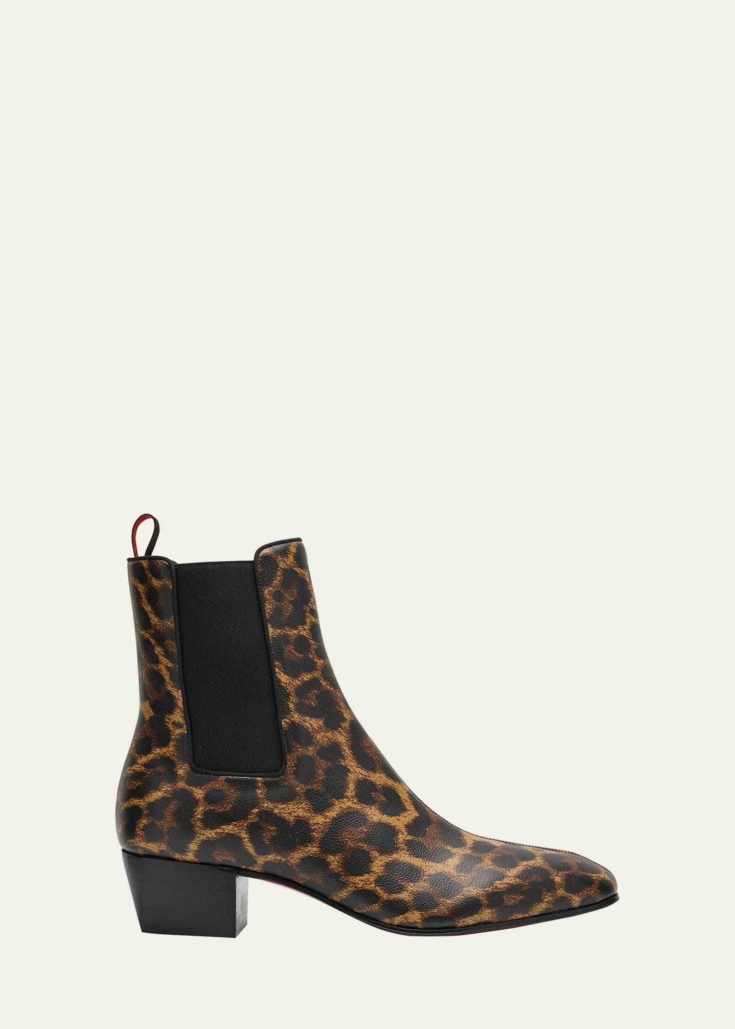 Men's Rosalio Leopard Red Sole Chelsea Boots - 1