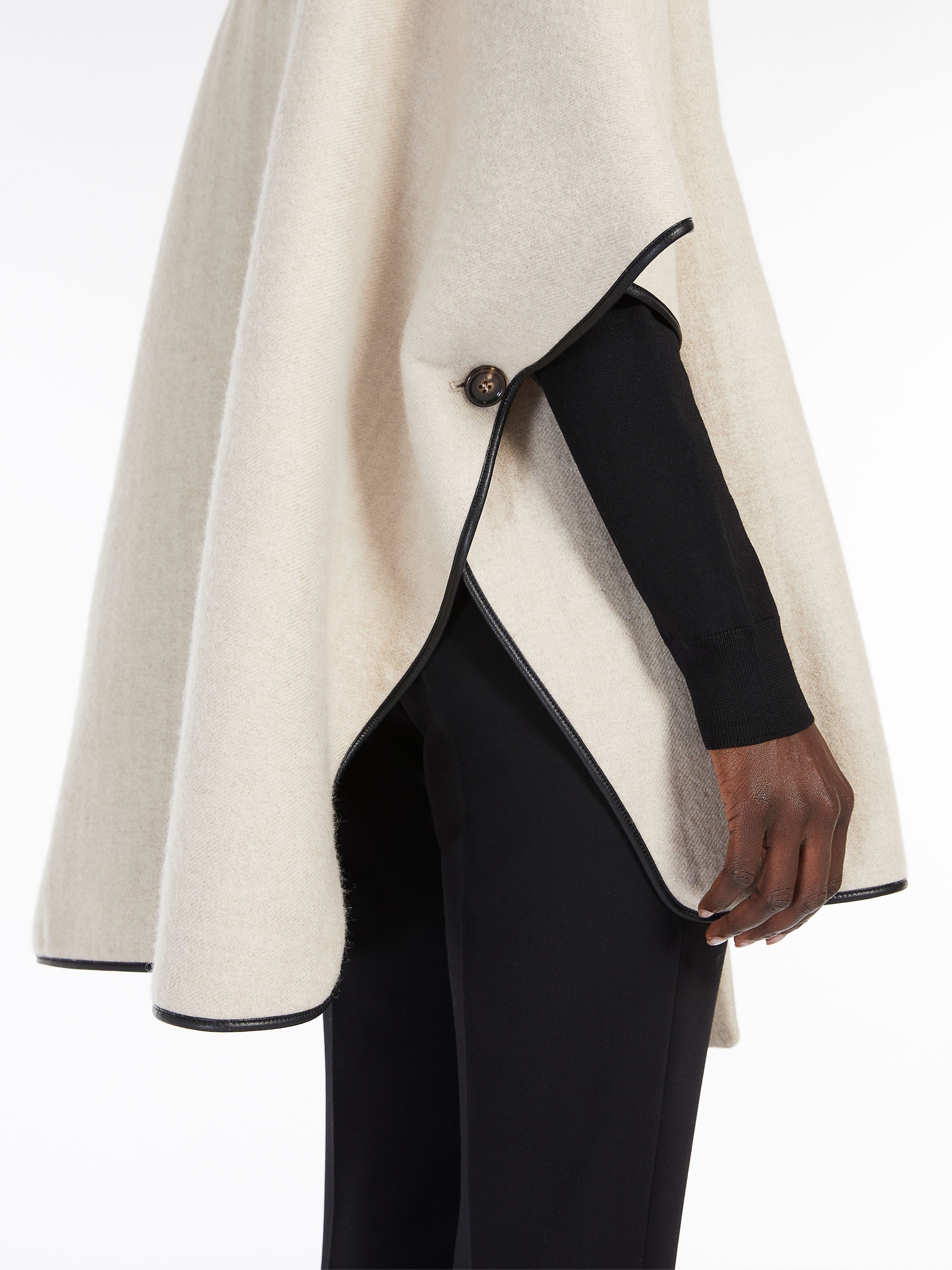 RESEDA Wool and cashmere cape - 5