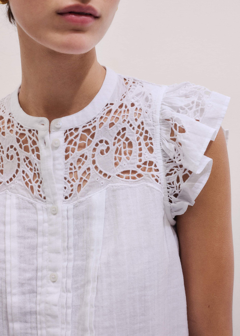 ME+EM Embroidered Swing Top outlook